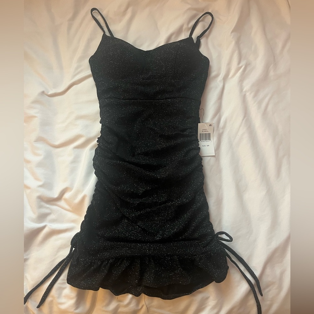 black sparkly dress